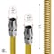 Flextron Gas Line Hose 5/8'' O.D.x48'' Len 3/4" MIP Fittings Yellow Coated Stainless Steel Flexible Connector FTGC-YC12-48N - alternate 4